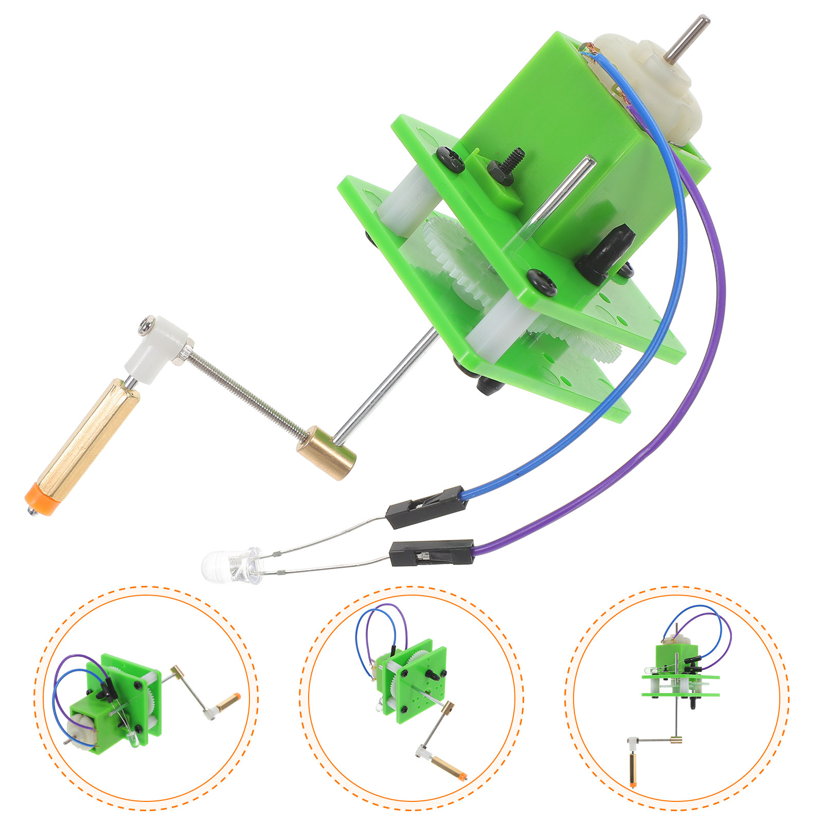 Renewable Energy For Kids - Hand-Cranked Generator DIY Science Experiment Kit