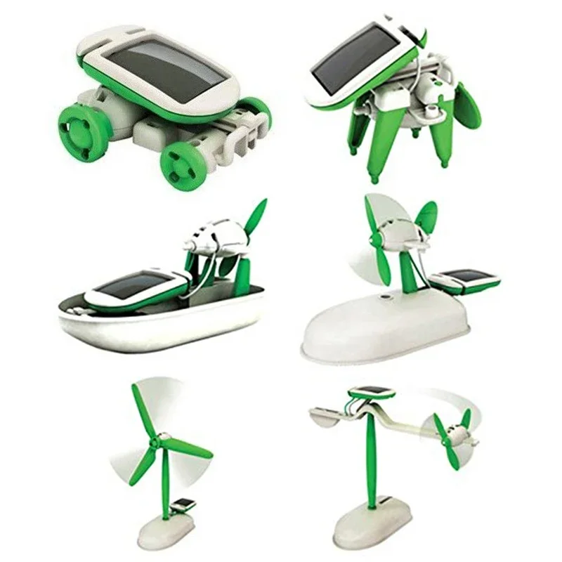 Renewable Energy For Kids - Educational DIY Solar Power Kit: Six-in-One