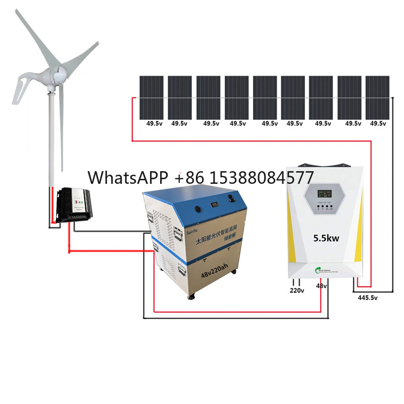 Renewable Energy Wind Solar - 5kw Wind and Solar Hybrid System.