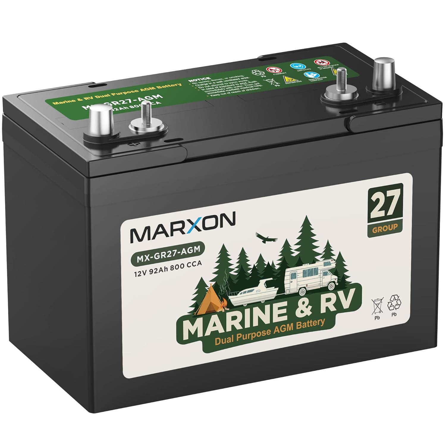 92Ah 800CCA AGM Marine Dual Pu – Agm Deep Cycle Battery Bewertung und Preis
