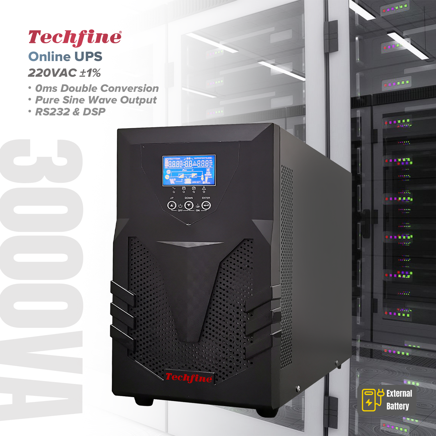 Techfine 3KVA Inverter Online  – Ups Inverter 3Kva Bewertung und Preis