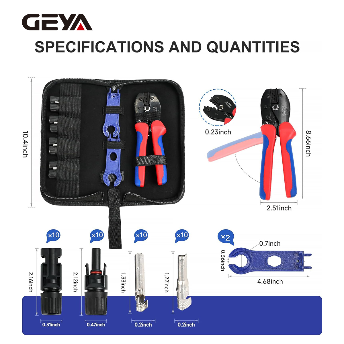 GEYA Solar Crimping Pliers Too – Mc4 Crimping Tool Bewertung und Preis