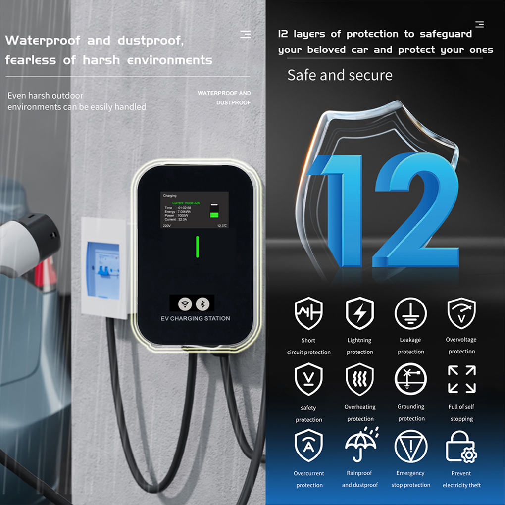 TYPE-2 Wallbox EV Charger 7KW  – Ev Charger Wallbox Bewertung und Preis