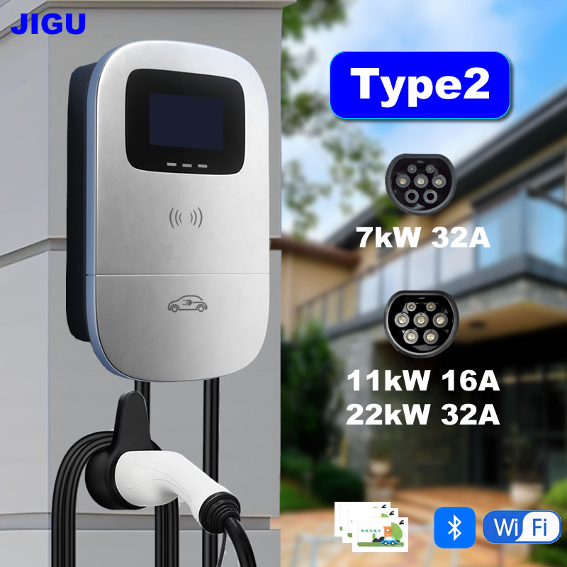 JIGU 7kW 11kW 22kW Type 2 Elec – Ev Charger Wallbox Bewertung und Preis