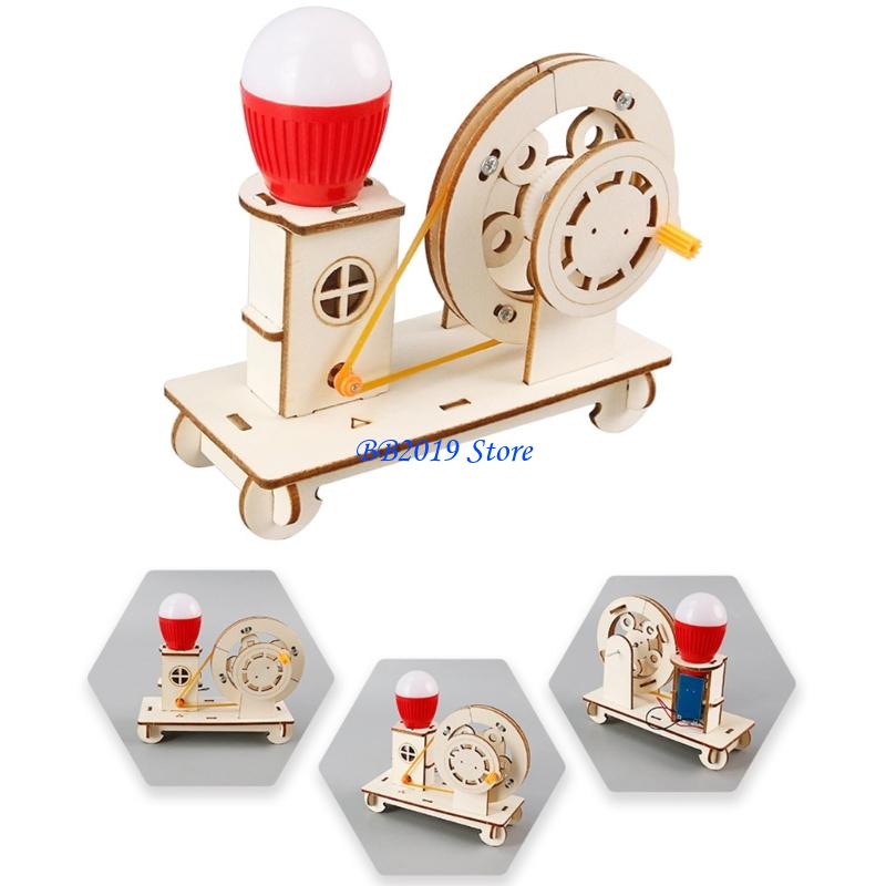 Q0KB Creative Wooden Hand Cran – Renewable Energy For Kids Bewertung und Preis