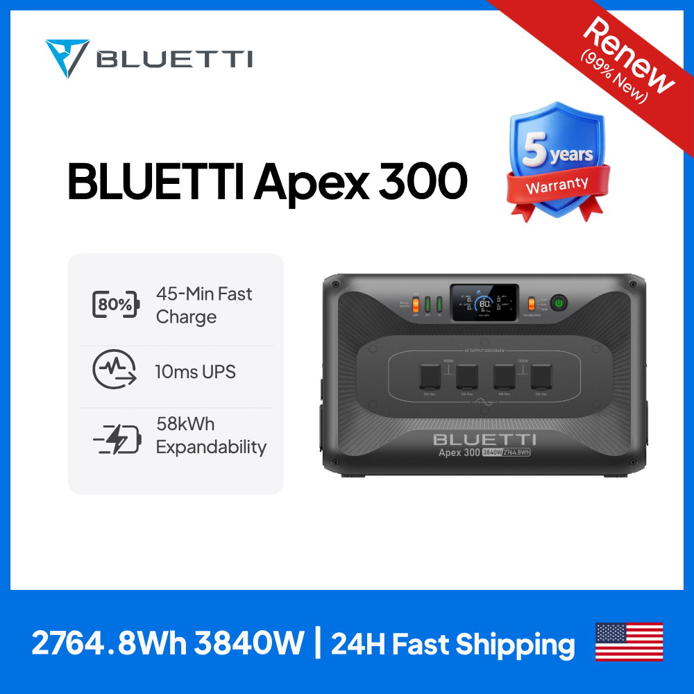 【RENEW 】BLUETTI Apex 300 2764W – Renewable Energy Yes Please Bewertung und Preis